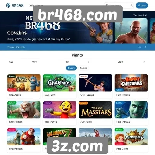 As principais categorias de jogos disponíveis no br468.com